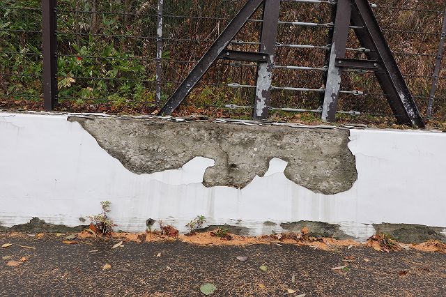 凍害　擁壁　【北海道】 | コンクリート劣化写真 | 一般社団法人コンクリートメンテナンス協会