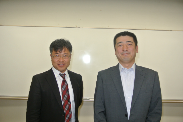フォーラムを終えて、江良先生と中丸先生 | 2013/05 山口フォーラム | 一般社団法人コンクリートメンテナンス協会