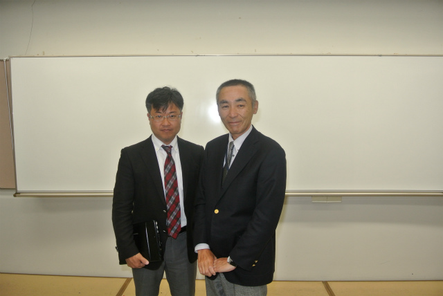 江良先生と徳納会長 | 2013/05 山口フォーラム | 一般社団法人コンクリートメンテナンス協会
