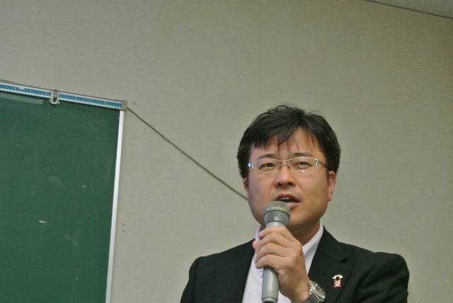 江良先生の講演風景 | 2013/07 大分フォーラム | 一般社団法人コンクリートメンテナンス協会