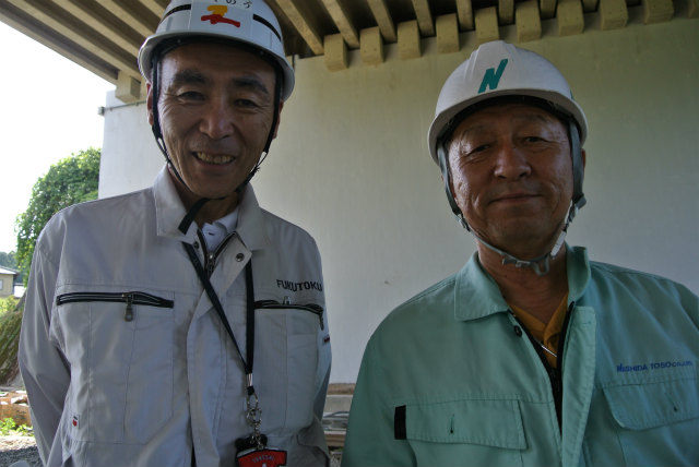 長崎から駆け付けた西田塗装の西田副社長 | ASR 補修工事 現場見学会(山内高架橋) | 活動・講演・見学会報告 | 一般社団法人コンクリートメンテナンス協会