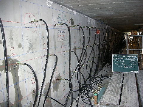 【施工状況(注入状況)】