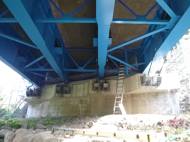 【対象橋台全景】