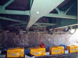 橋台のASR補修事例 | ASRリチウム工法 | 亜硝酸リチウムを使用した補修技術
